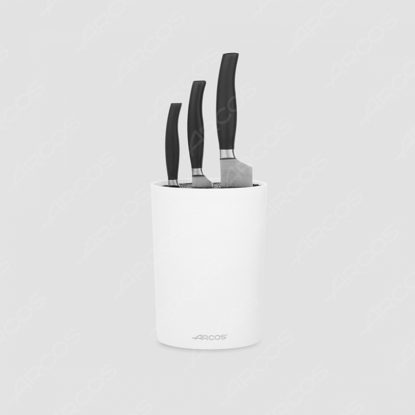 Набор из 3-х ножей с белой подставкой, серия Clara, ARCOS, Испания
